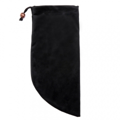 Small Velvet shofar protection bags embroidered with Menorah