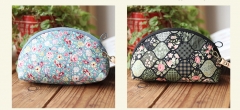 Hand Embroidered Linen Bag with Multi-Colored Embroidery