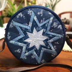Handmade Ethnic Style Embroided Waist Drum Bag Bag Vintage Crossbody Cloth Bag for Women