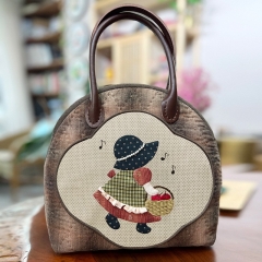 The 2023 New Stylish Korean-style Embroidered Large Curved Tote Bag