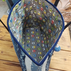 Handcrafted Floral Designs DIY Patchwork Women Tote Bag