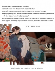 Good Quality Flloral Shopping All Match Handbag Foldable Reusable Tote DIY Patchwork Bag