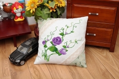 Cross-Stitch Pillow and Car Cushion with Canvas Cotton Linen Fabric and DIY Hand Embroidery Material Kit