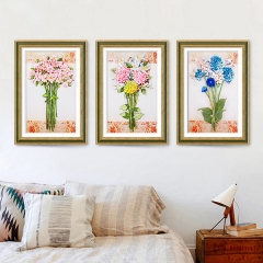 3D Handmade Ribbon Embroidery Hanging Painting Living Room Bedroom DIY Material Kit Package