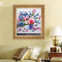 3D Handmade Ribbon Embroidery Hanging Painting Living Room Bedroom DIY Material Kit Package