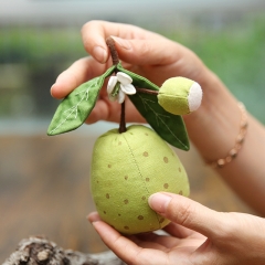 Fabric Pear Patchwork Doll Ornament Student Gift Traditional Handicraft