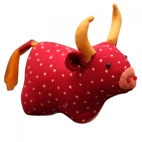 Embroidery DIY Lucky Fortune Cow Doll Plush Toy: Best Gift
