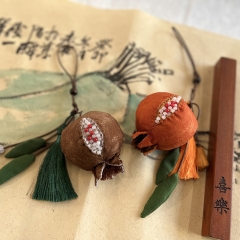 Pomegranate Pendant: Handcrafted Decorative Ornament for Bags