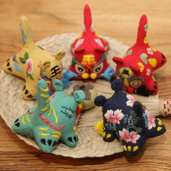 Embroidery DIY Kit: Patchwork Tiger Figurine for Living Room Decoration Gift