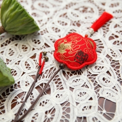 Sachet Ethnic Style Pendant Lu Embroidery Hand-Woven Ancient Style Hanging Ornament Fragrance Bag
