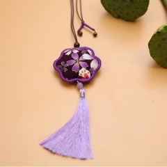 Sachet Ethnic Style Pendant Lu Embroidery Hand-Woven Ancient Style Hanging Ornament Fragrance Bag