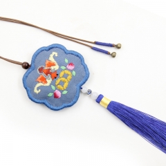 Sachet Ethnic Style Pendant Lu Embroidery Hand-Woven Ancient Style Hanging Ornament Fragrance Bag