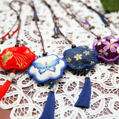 Sachet Ethnic Style Pendant Lu Embroidery Hand-Woven Ancient Style Hanging Ornament Fragrance Bag