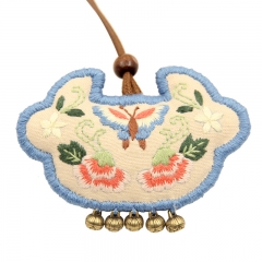 Sachet Ethnic Style Pendant Lu Embroidery Hand-Woven Ancient Style Hanging Ornament Fragrance Ba