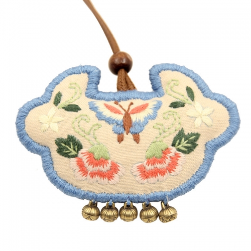 Sachet Ethnic Style Pendant Lu Embroidery Hand-Woven Ancient Style Hanging Ornament Fragrance Ba