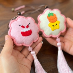 Sachet Ethnic Style Pendant Lu Embroidery Hand-Woven Ancient Style Hanging Ornament Fragrance Bag Accessory