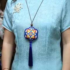 Sachet Ethnic Style Pendant Lu Embroidery Hand-Woven Ancient Style Hanging Ornament Fragrance Bag