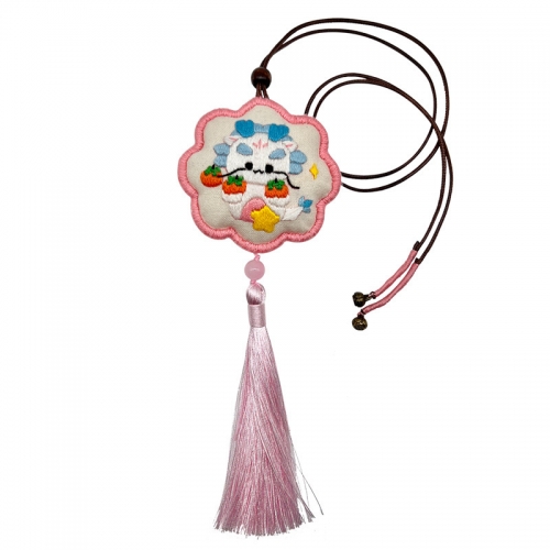 Sachet Ethnic Style Pendant Lu Embroidery Hand-Woven Ancient Style Hanging Ornament Fragrance Bag Accessory