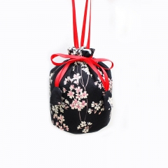 Classical Style Handbag and Bucket Bagwith Palace-inspired Fabric Accessories, Suitable for Hanfu