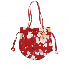 Classical Style Handbag and Bucket Bagwith Palace-inspired Fabric Accessories, Suitable for Hanfu