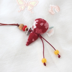 Exquisitely Handcrafted Lavender Sachet, perfect as a phone charm, clothing or bag accessory