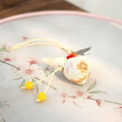 Exquisitely Handcrafted Lavender Sachet, perfect as a phone charm, clothing or bag accessory