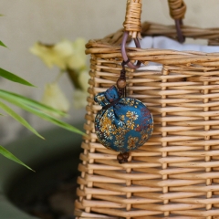 Exquisitely Handcrafted Lavender Sachet, perfect as a phone charm, clothing or bag accessory