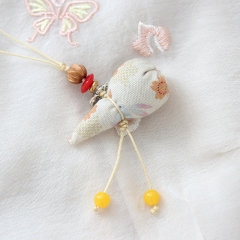 Exquisitely Handcrafted Lavender Sachet, perfect as a phone charm, clothing or bag accessory