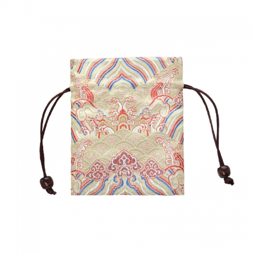 Silk Double-Layer Drawstring Scented Pouch: Portable Mosquito-Repellent Artemisia Jewelry Storage Gift Bag